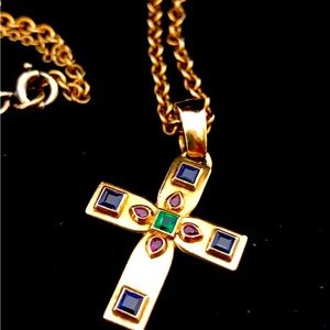 Rare multi-gem Cartier necklace with original box